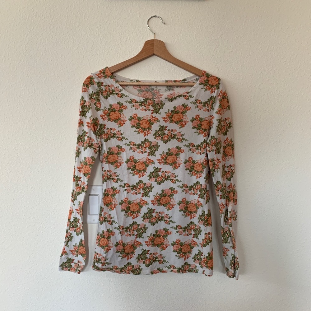 Floral long sleeve top